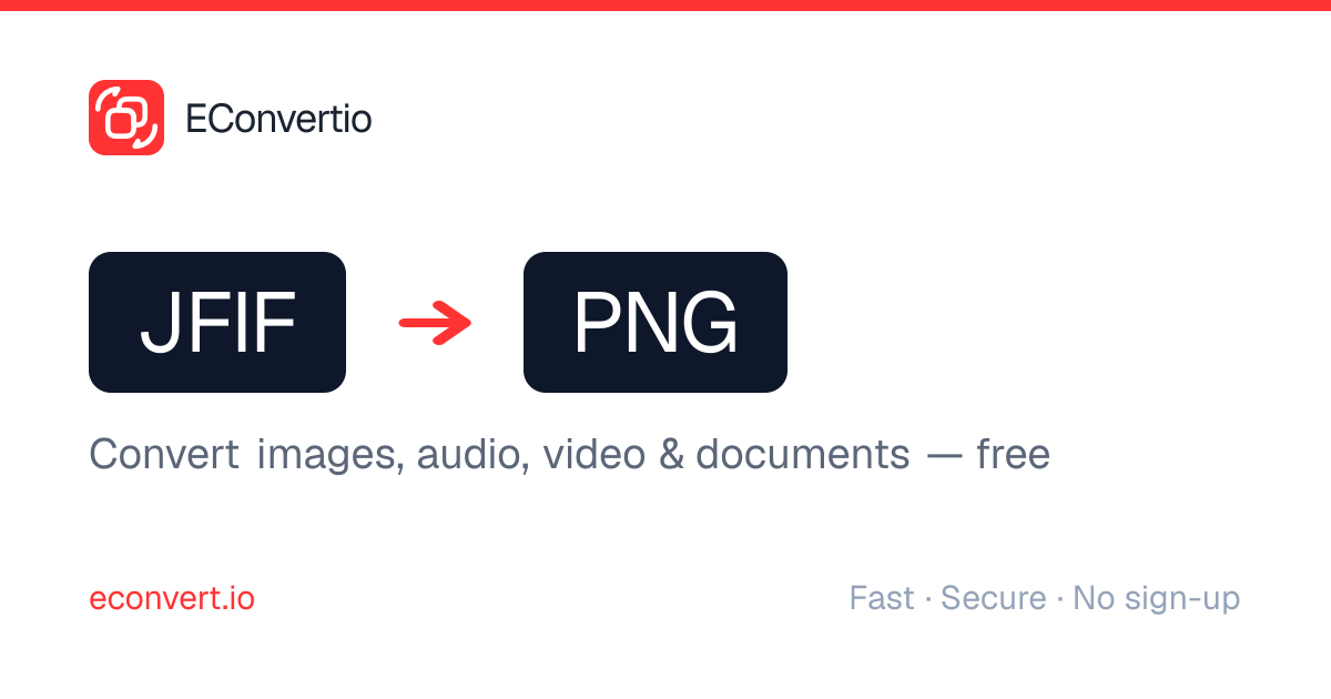 JFIF to PNG — Convert JFIF to PNG Online Free | EConvertio